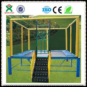 Wholesale Commercial Square Trampoline for Sale / Outdoor Gymnastic Trampoline for Toddler QX-117G from china suppliers