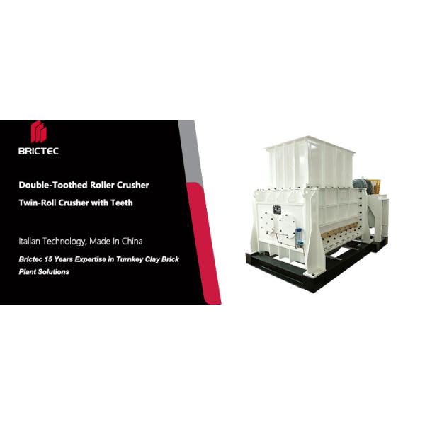 Industrial Double Toothed Roll Crusher with Wear-Resistant Alloy Teeth for Refractory Material Processing