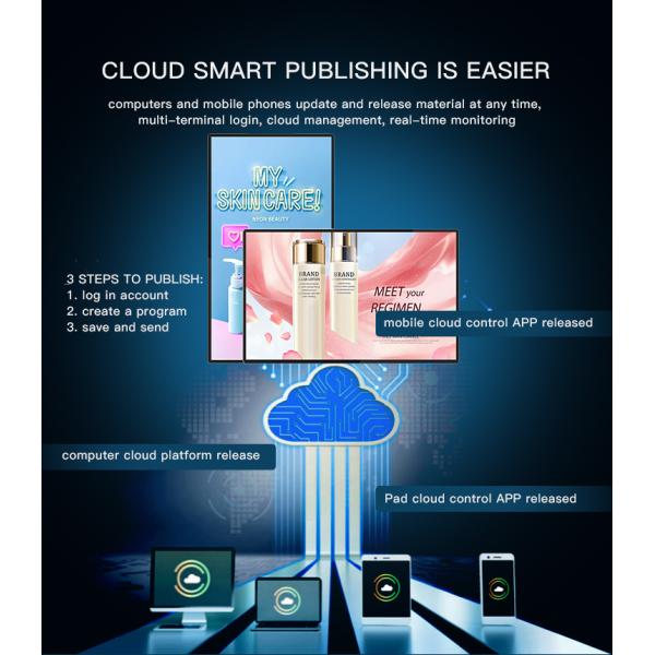 49inch indoor hd lcd screen android network version wall mounted digital signage