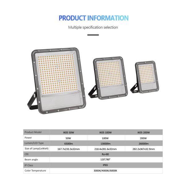 KCD Warm White Waterproof Module 12 Volts Portable Floodlight Outdoor 200w Projectors LED Flood Light