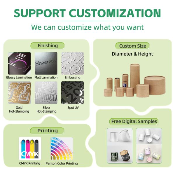 Reusable Sealing Paper Cans Packaging Food Safe Material for Coffee Storage