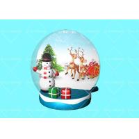 0.55mm Transparent PVC Inflatable Snowball Model For Christmas for sale