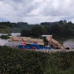 Diesel Engine Aquatic Weed Harvester For Lake Use