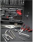 AA4C 132pcs auto repair tool kit shelf hardware hand tools workbench tools A6