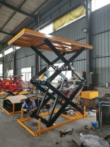 China Custom 2 Ton Scissor Lift Table Warehouse Industrial Hydraulic Work Platform Lift on sale