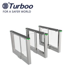 Biometric 220V Swing Barrier Gate Turnstile Security QR Code Reader