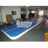 10cm / 20cm / 30cm High Blue Air Track Gymnastics Mat Custom Made for sale