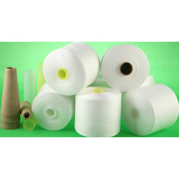 50/2 50/3 Eco Friendly Knitting Polyester Weaving Yarn Raw White Or Dyed