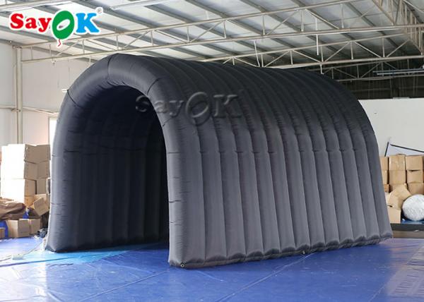 inflatable outdoor tent Portable Sterilization And Disinfection Chamber Channel Black Dome Shape In Public