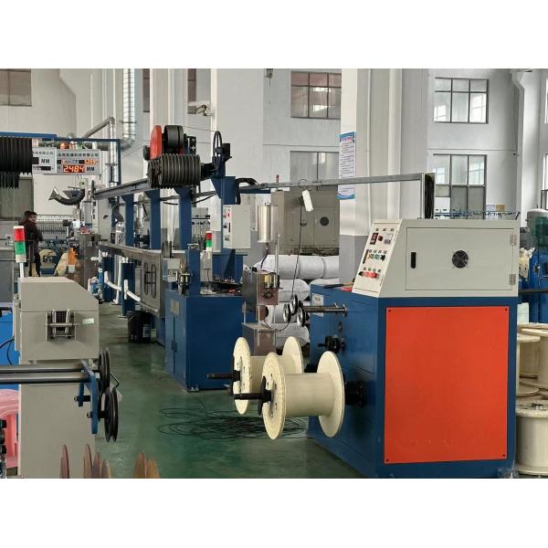 Kneader Extruder Single Screw Electric Wire Extrusion Line For HFFR Material Application