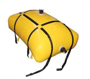 China Sealed 2000 Liter Flexible Fuel Bladder ，Yellow Anti-UV Fuel Pillow Tanks Liquid Containment Fuel Bladder on sale