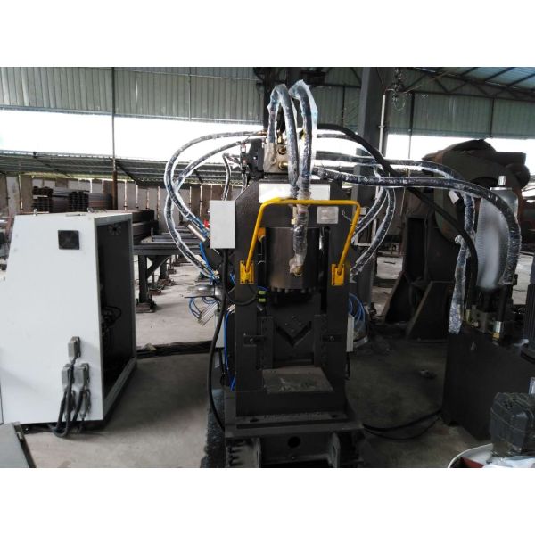 Process Angle Steel Flat Steel And Channel Steel CNC Punching Marking Cutting Line For Tower