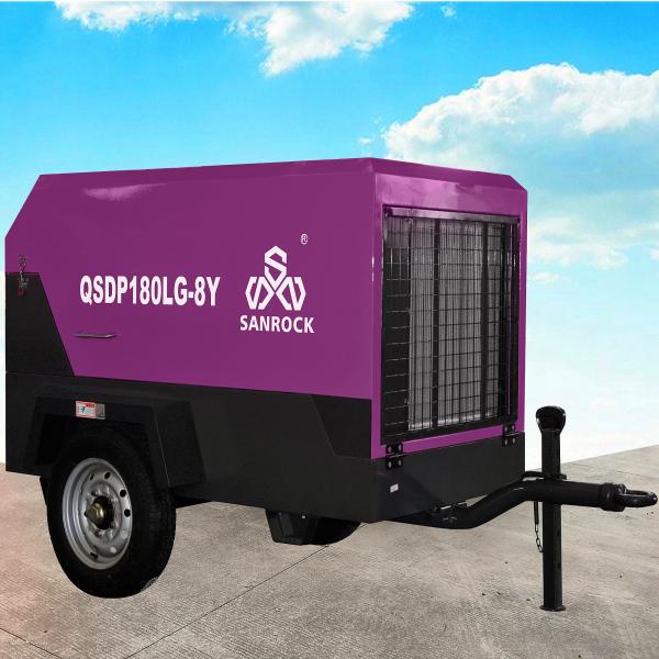 Small Screw Air Compressor Portable Mining Diesel Engine Air Screw Compressor Machine