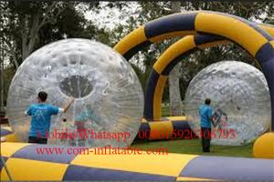 Wholesale Inflatable Race Track roller raceway using Zorb Balls aka Bubble Balls or Hamster Balls from china suppliers