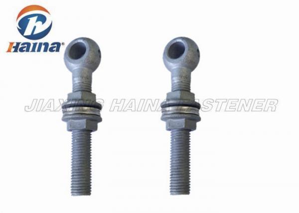 Quality Hot Dip Galvanized Fish Eye Bolt , Stainless Steel Swing Bolts For Pressure Pipeline for sale