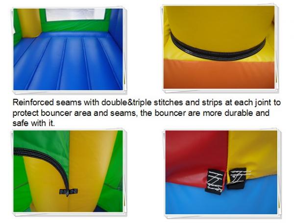 CE / EN14960 Commercial Bouncy Castles Beautiful Printing Inflatable Jumper