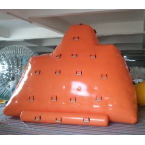 Wholesale Pink Durable 0.9 mm PVC tarpaulin Inflatable Iceberg YHIB 002 for water park from china suppliers