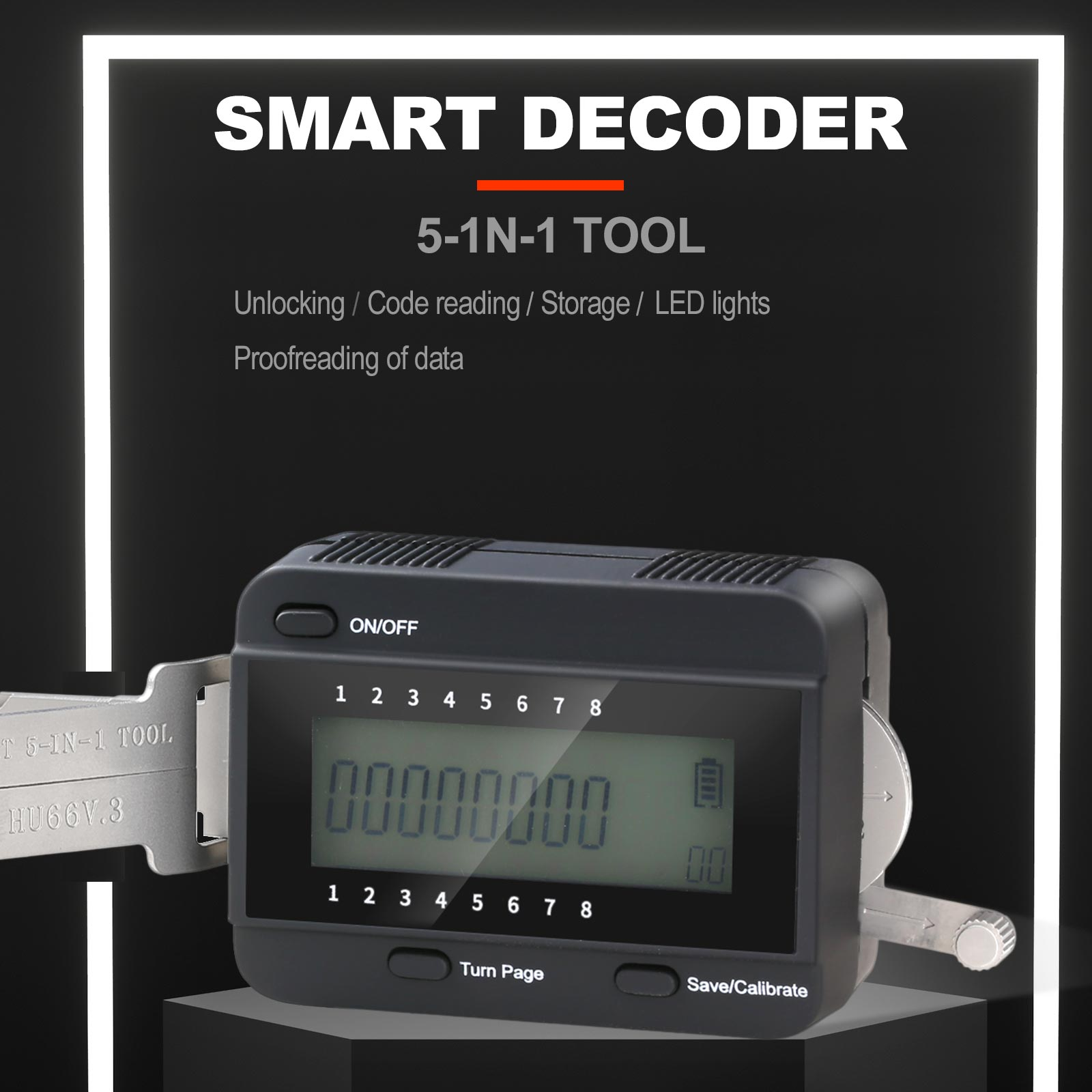 NP Tools Smart Decoder 5-in-1 HU66 V3 Demo Locksmith Tool Led Display Code Reading