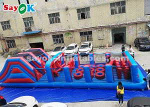 China Inflatable Obstacle Course PVC Long Inflatable Obstacle Game For Outdoor Sports , Amusement Park on sale