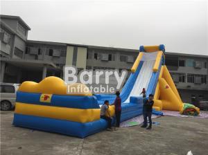 Wholesale 3 Years Life Span Yellow Giant Inflatable Slip And Slide For Kids / Adults from china suppliers