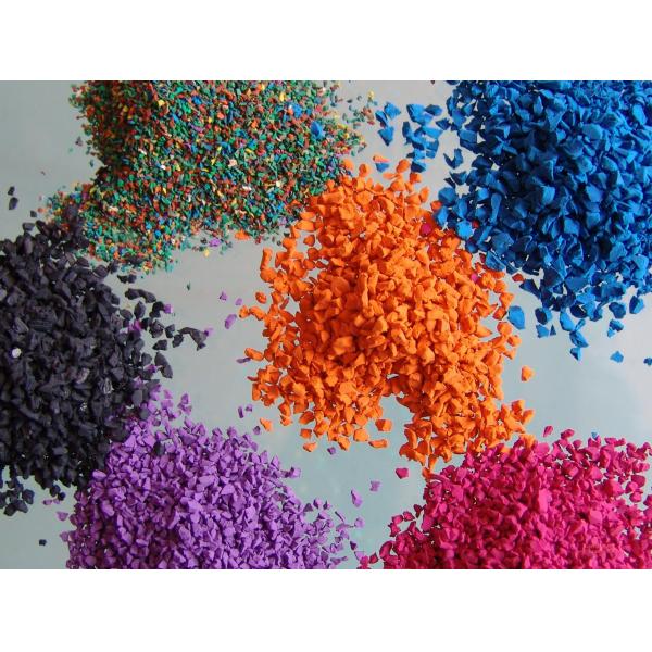 Eco Friendly EPDM Rubber Granule Orange EPDM Color Granules Customized
