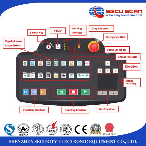Audio Alarm X Ray Baggage Scanner High Resolution Multi Language AT5030C