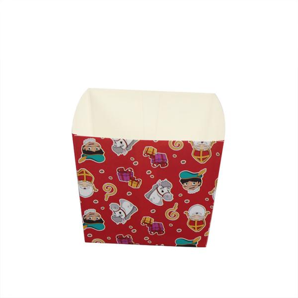 Christmas Pattern Paper Baking Containers Paper Baking Trays odourless green ink
