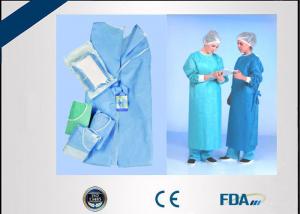 Wholesale Disposable Blue Surgical Gown High Performance For Hospital Operation Room from china suppliers