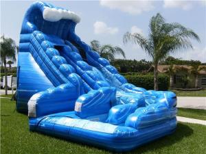 Wholesale Blue Huge Inflatable Whale Water Slide Comercial Dual Lane For Kids from china suppliers