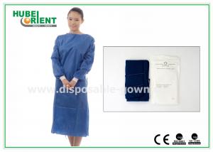 Wholesale CE ISO certificated SMS Nonwoven Disposable Surgical Gowns With Knitted Wrists from china suppliers