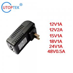 China 10/100Mbps DC48V/0.5A POE Power adapter US/EU/UK/AU available power for CCTV poe IP Camera using on sale