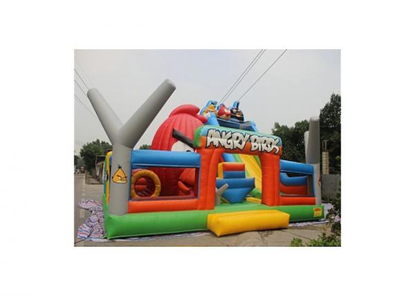 Quality Custom Inflatable Bouncer Combo With Slide / Outdoor Bounce House for sale