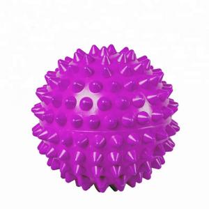 China Purple PVC Spiky Exercise Ball Massage Trigger Point Hand Exercise Pain Relieve on sale