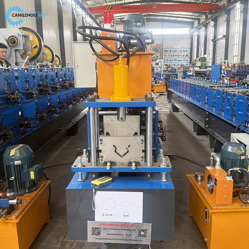 Customized Steel Profile PLC Control Auto Corner Edge Roll Forming Machine