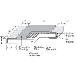 China High Precision SMD Chip Resistor Thin Film 20 KOhm Resistance 100mW Power Rating for sale