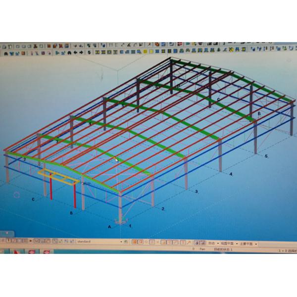 Portal Frame Steel Structure Warehouse Building Construction Drawing