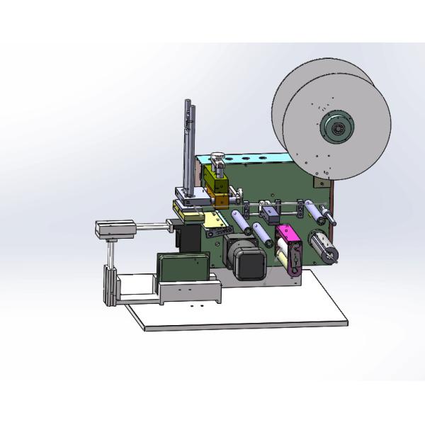 Flat Tabletop Cryo Vial Labeling Machine Semi Automatic Tube Labeler For Carton Bottle