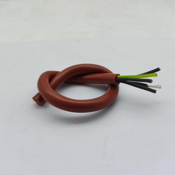 180 Degree 5G0.75 Silicone Cable For High Temperature Applications