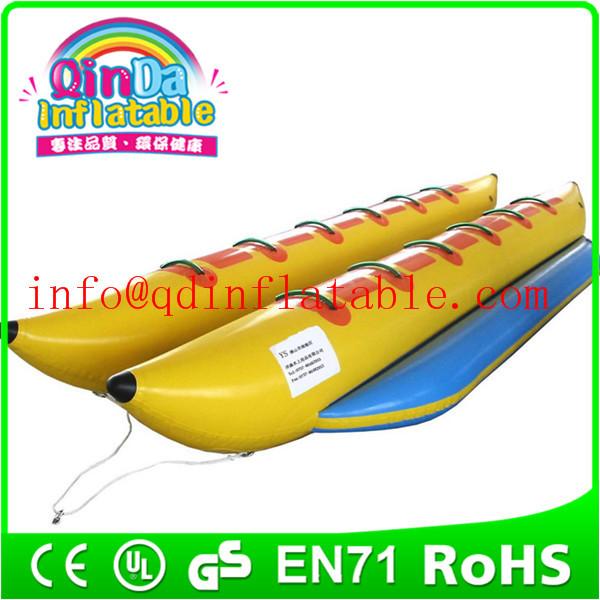 Quality Inflatable Aqua Surfing Banan Durable inflatable water games flyfish banana boat for park for sale