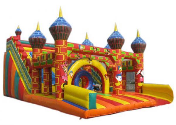 Quality Kids Amusement Park Mickey Mouse Jumping Castle Customized Size For Squares for sale