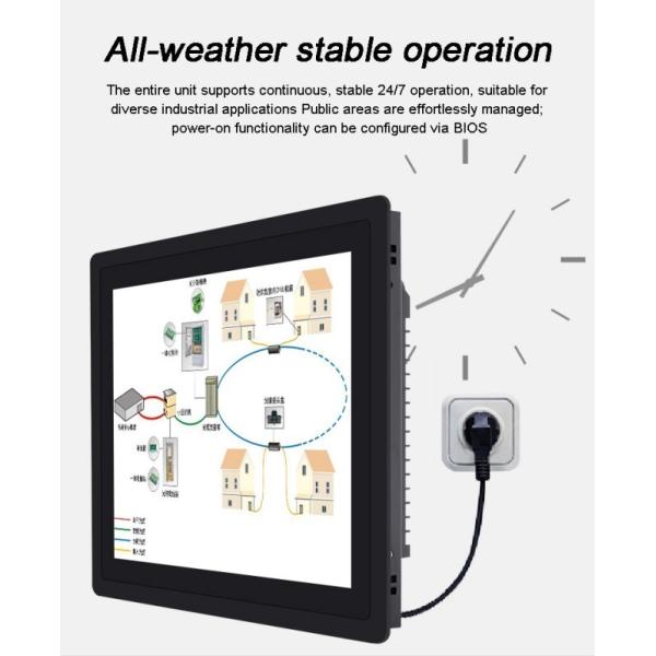 New 21.5 Inch IP65 Level Protection Industrial Wall Mount TouchScreen Computer All-In-One Design