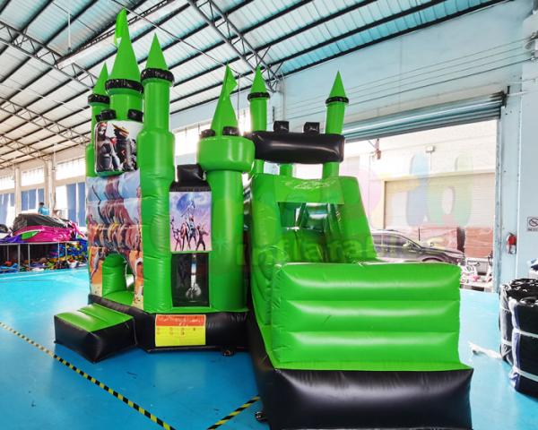 Super Hero Jumping Castle Inflatable Bouncer Slide Combo For Hotel