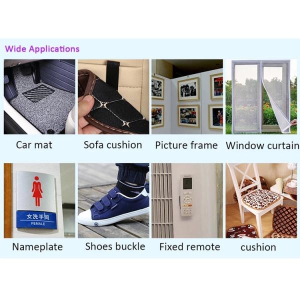 100% Nylon Hook And Loop Dots For Curtains 1.6cm-12.5cm Width