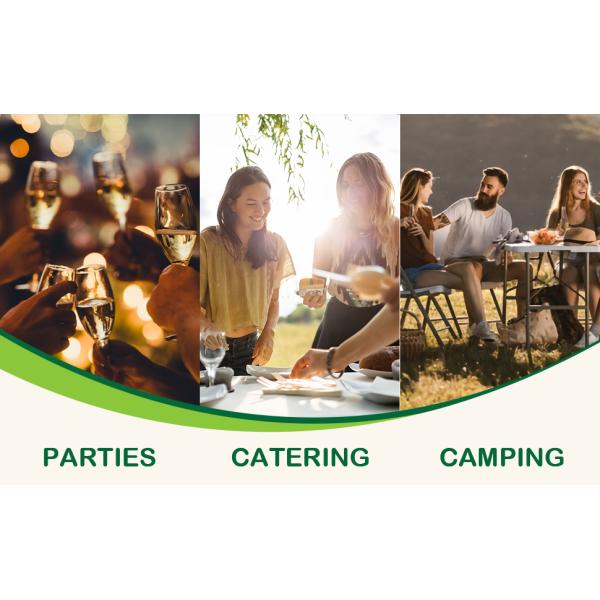 Compostable CPLA Cutlery Set, Zero Waste Serving Utensils Set, Parties Camping Trips, Biodegradable Kitchen Utensil