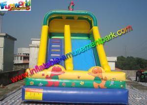 China Water Proof Commercial Inflatable Bouncers / Inflatable Slip And Slide Fire Retardant on sale