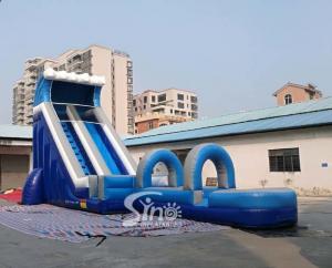 Wholesale Outdoor Blow Up Commercial Big Kids Inflatable Water Slides For Water Park 0.55mm Pvc Tarpaulin from china suppliers