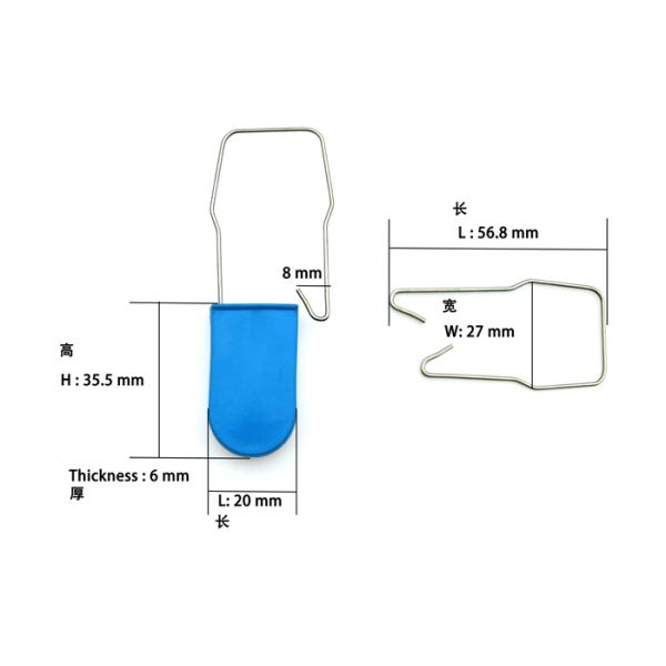 Stainless Steel Self Locking Plastic Padlock Seal For Tamper Evident Security