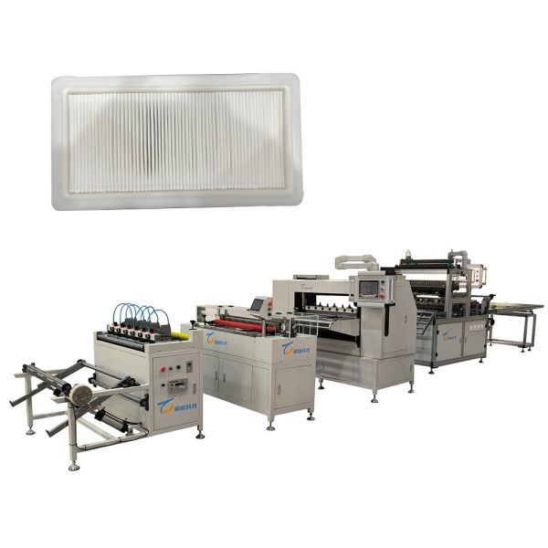 full Automatic Knife pleating Machine car filter Truck Filters Filter Folding and gluing production line