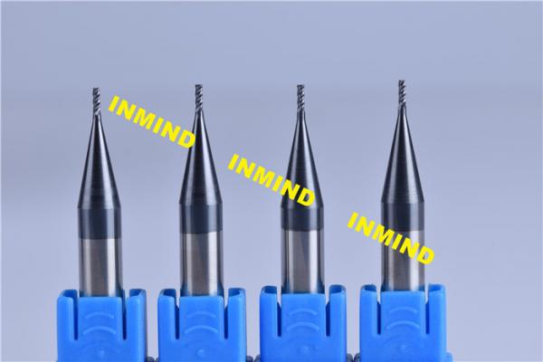 2 Flute TiSiN Coating Micro End Mill For Stainless Steel / Cast Iron