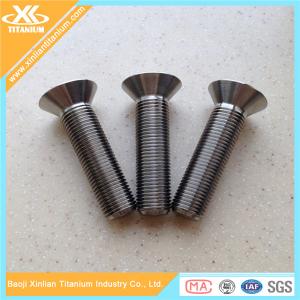 China Gr5 Titanium Hex Socket Countersunk Head Bolts Used For Motorcycle on sale